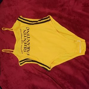 Kill bill inspired bodysuit. Never been worn just been sitting in my closet.